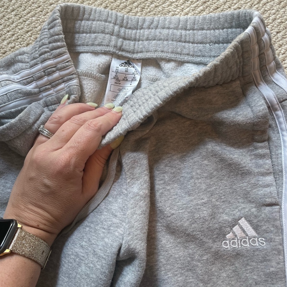 Adidas grey adult XS joggers